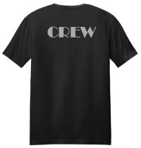 64000B-Youth CREW tee, black